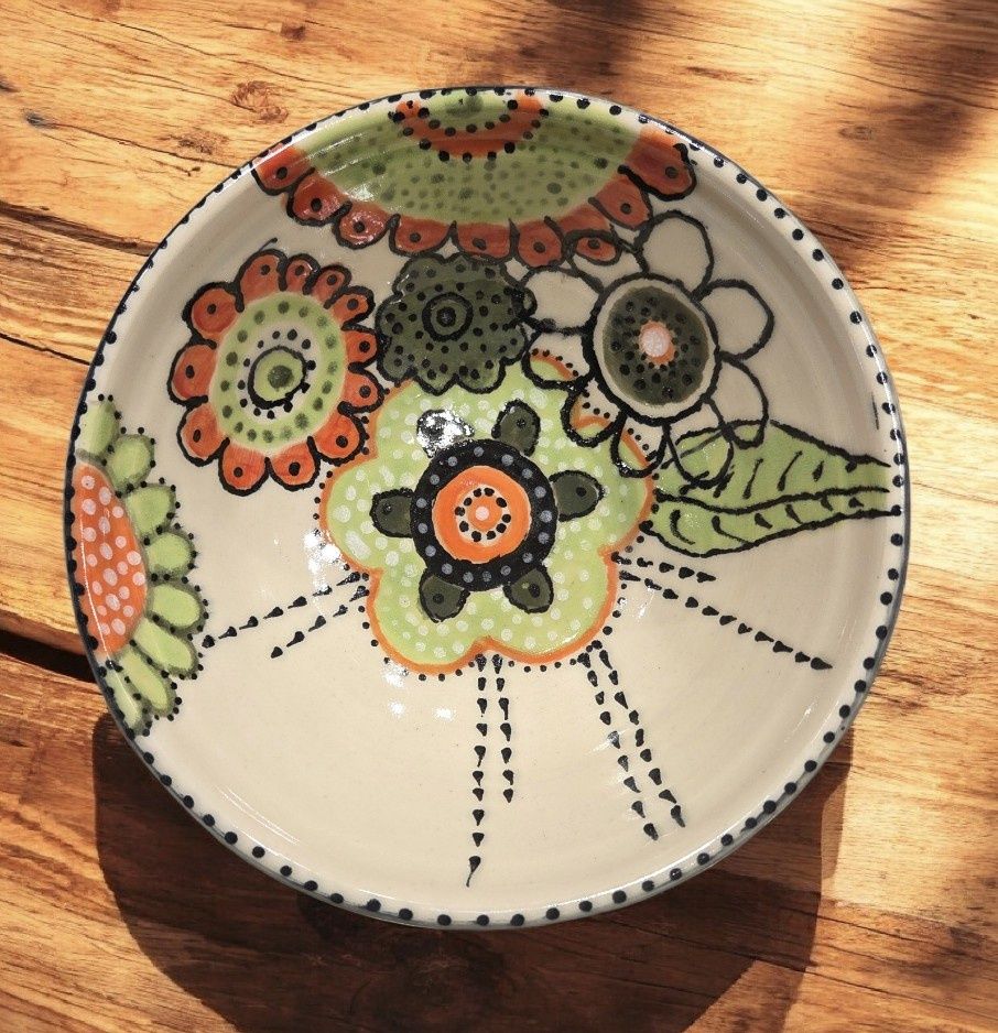 Johnson Bowl Small 70's Flowers