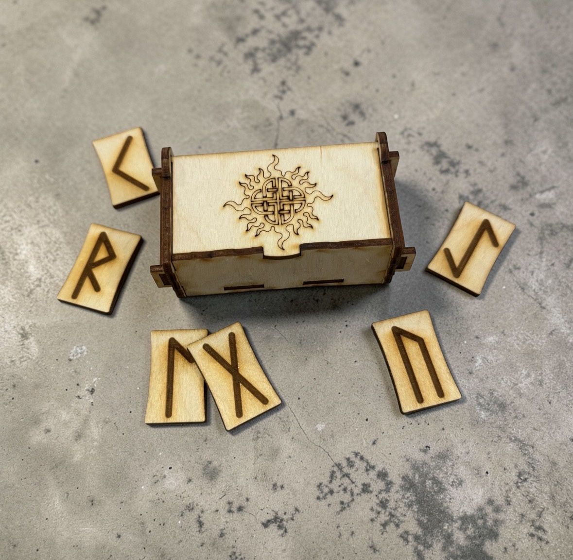 Francis Norse Rune Box Set Celtic Knot