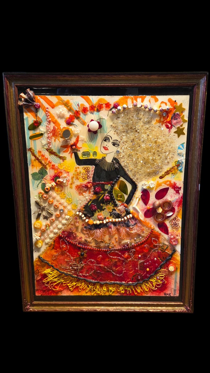 Robbins "Gazing in Mirror" Original Art Portrait