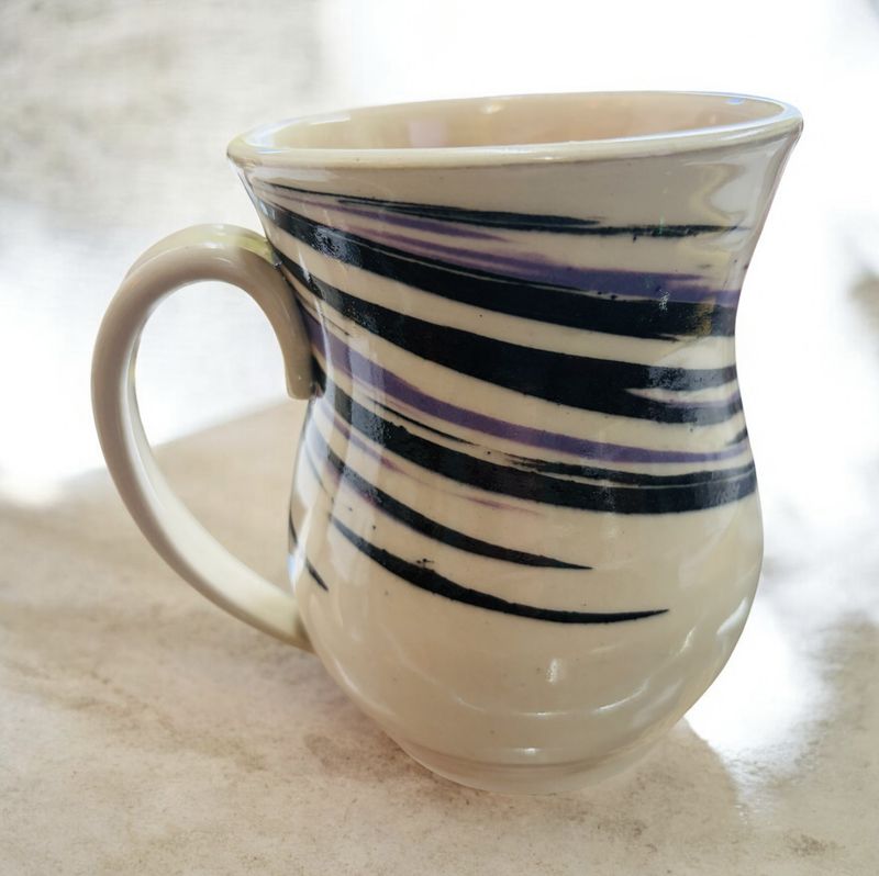 BMF Mug Black and Purple Swirls