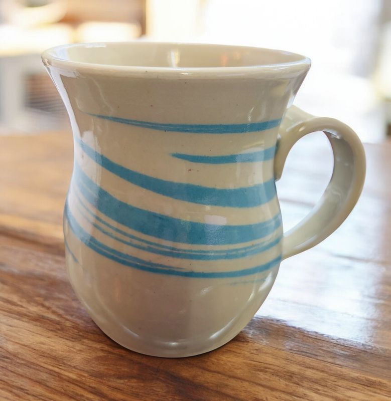 BMF Mug Light Blue Swirls