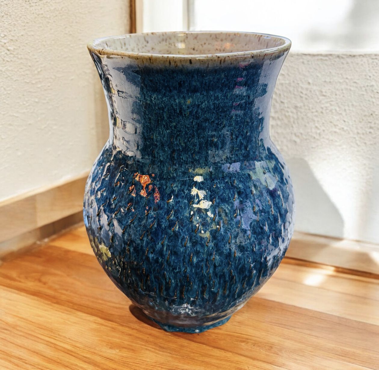 BMF Large Vase Blue and Beige