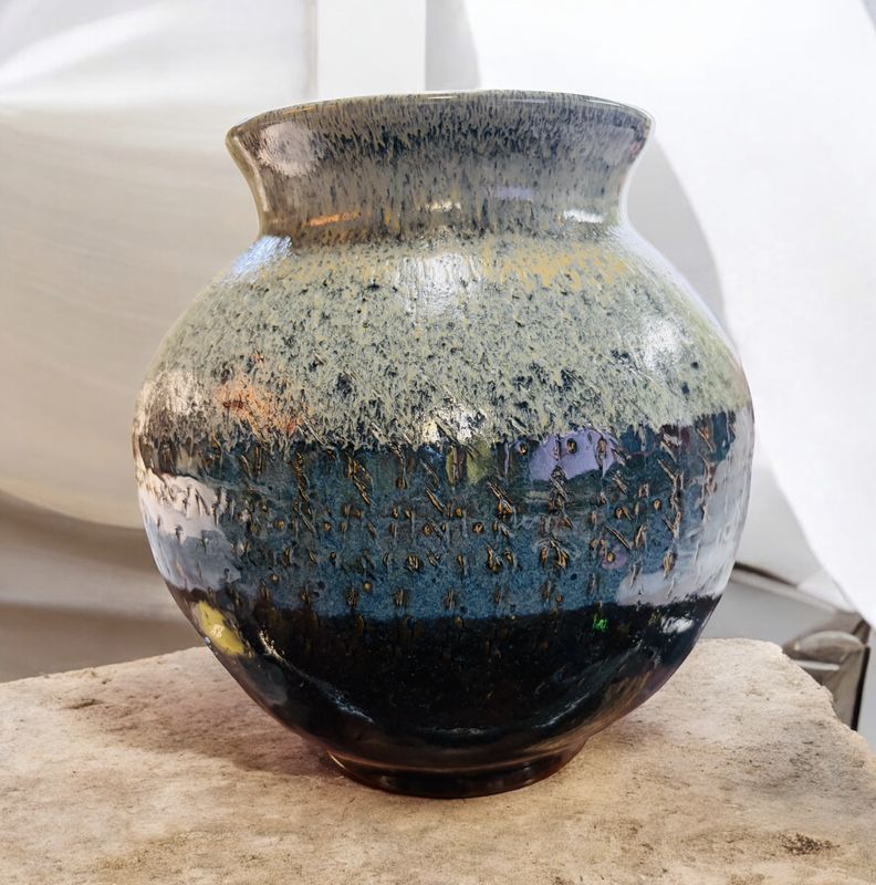 BMF Extra Large Blue Ombre Vase