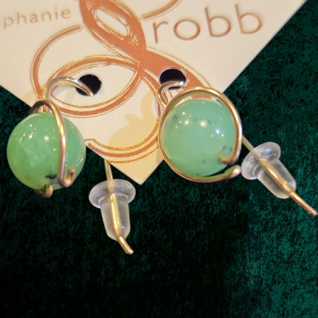 Robb Earring Peruvian Opal Gold Fill Orb