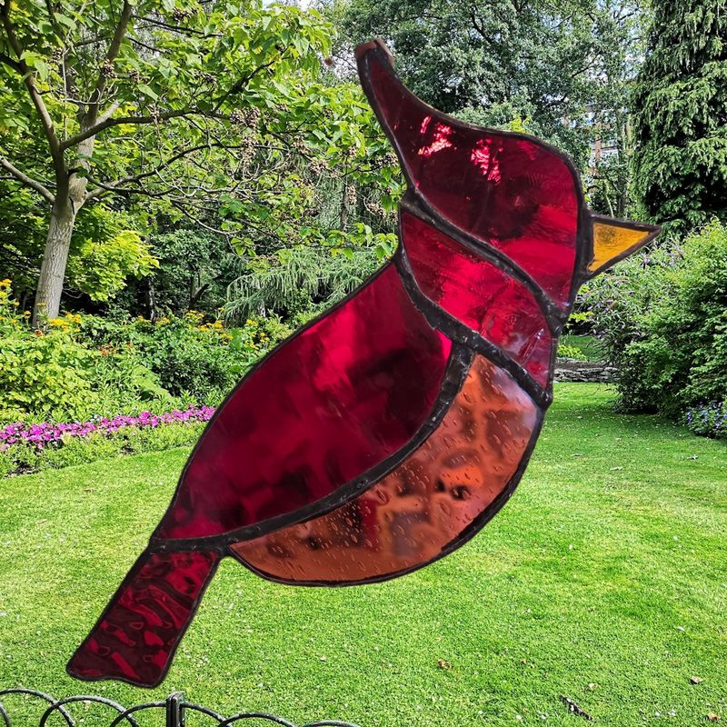 Yannie Stained Glass Cardinal