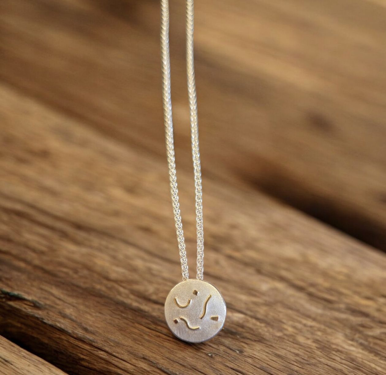 Sznajderman Necklace "Confetti" Circle 1/2"