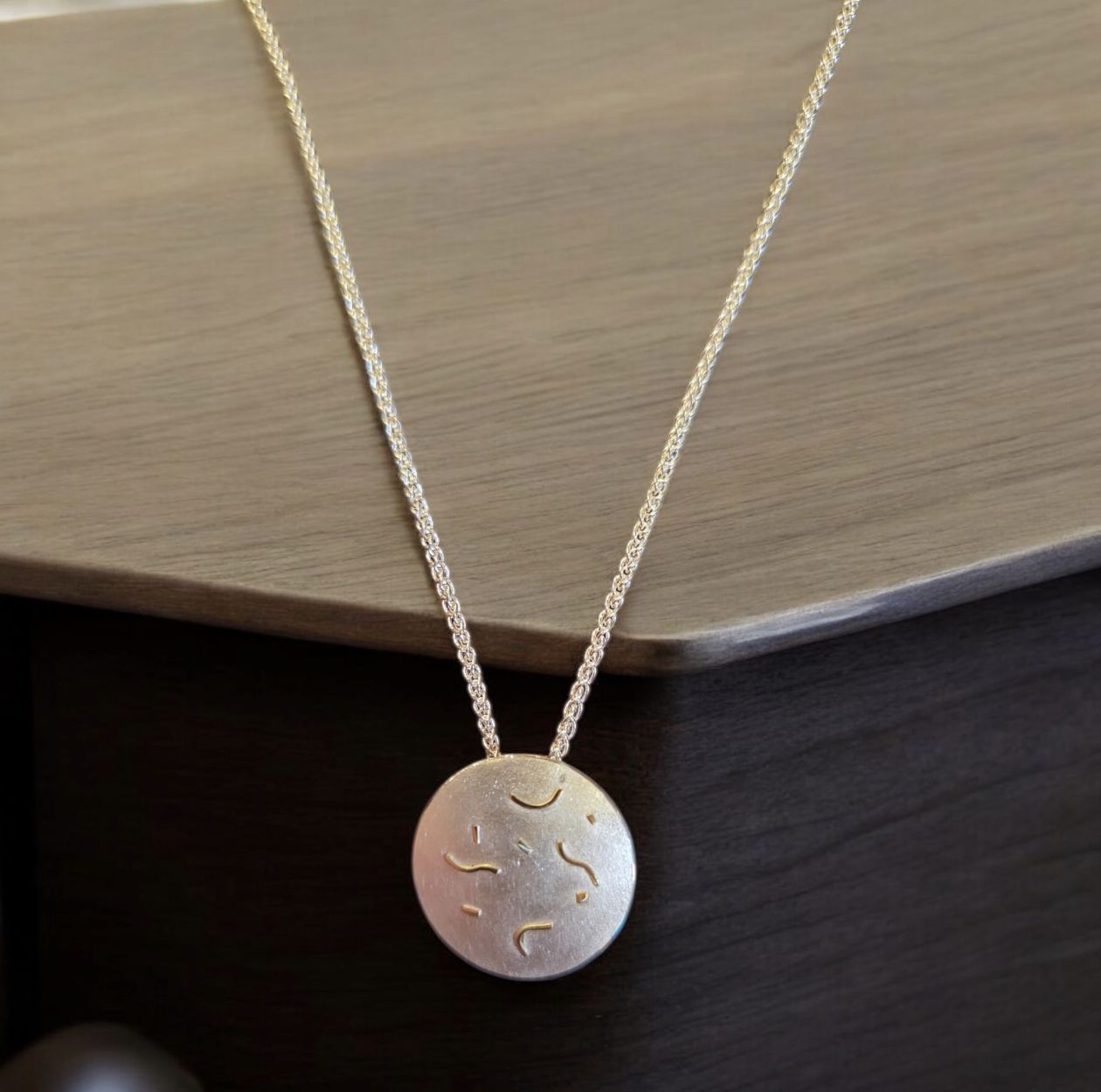 Sznajderman Necklace "Confetti" Circle 3/4"