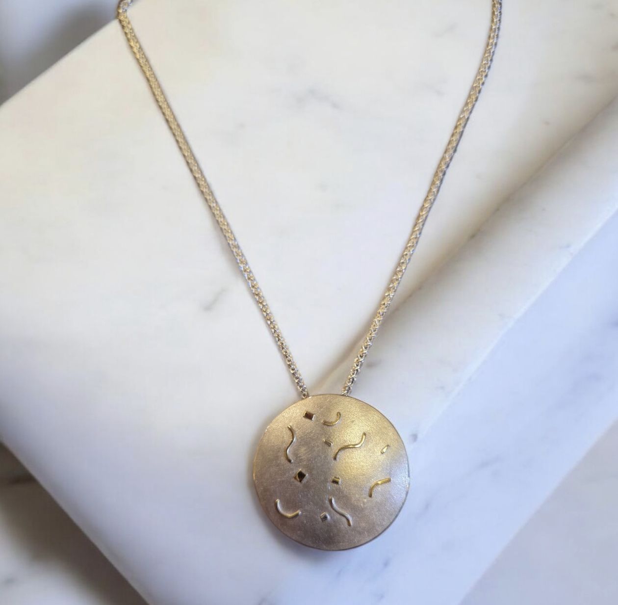 Sznajderman Necklace "Confetti" Circle 1"