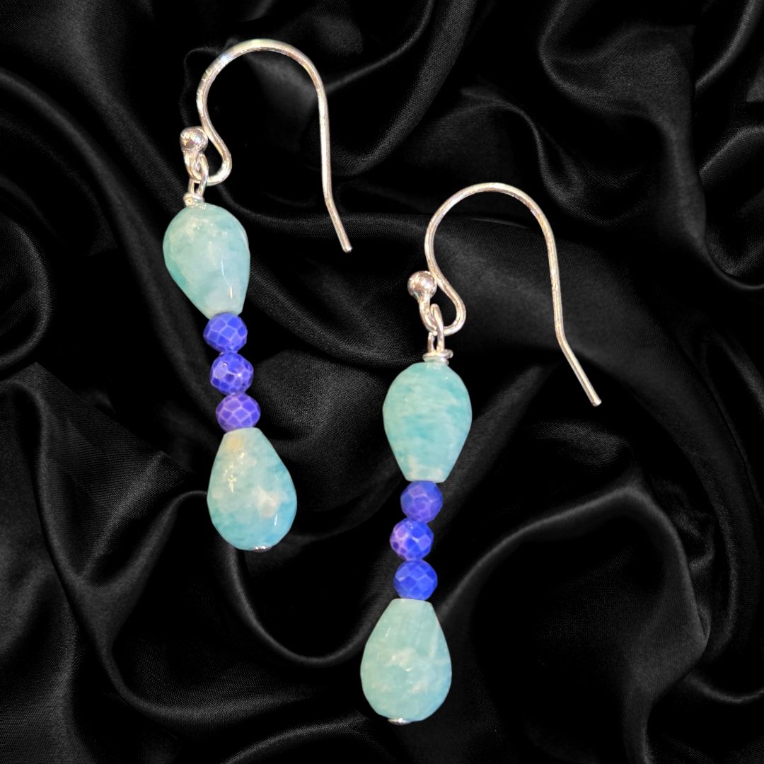 Trueworthy Earring Amazonite and Lapis