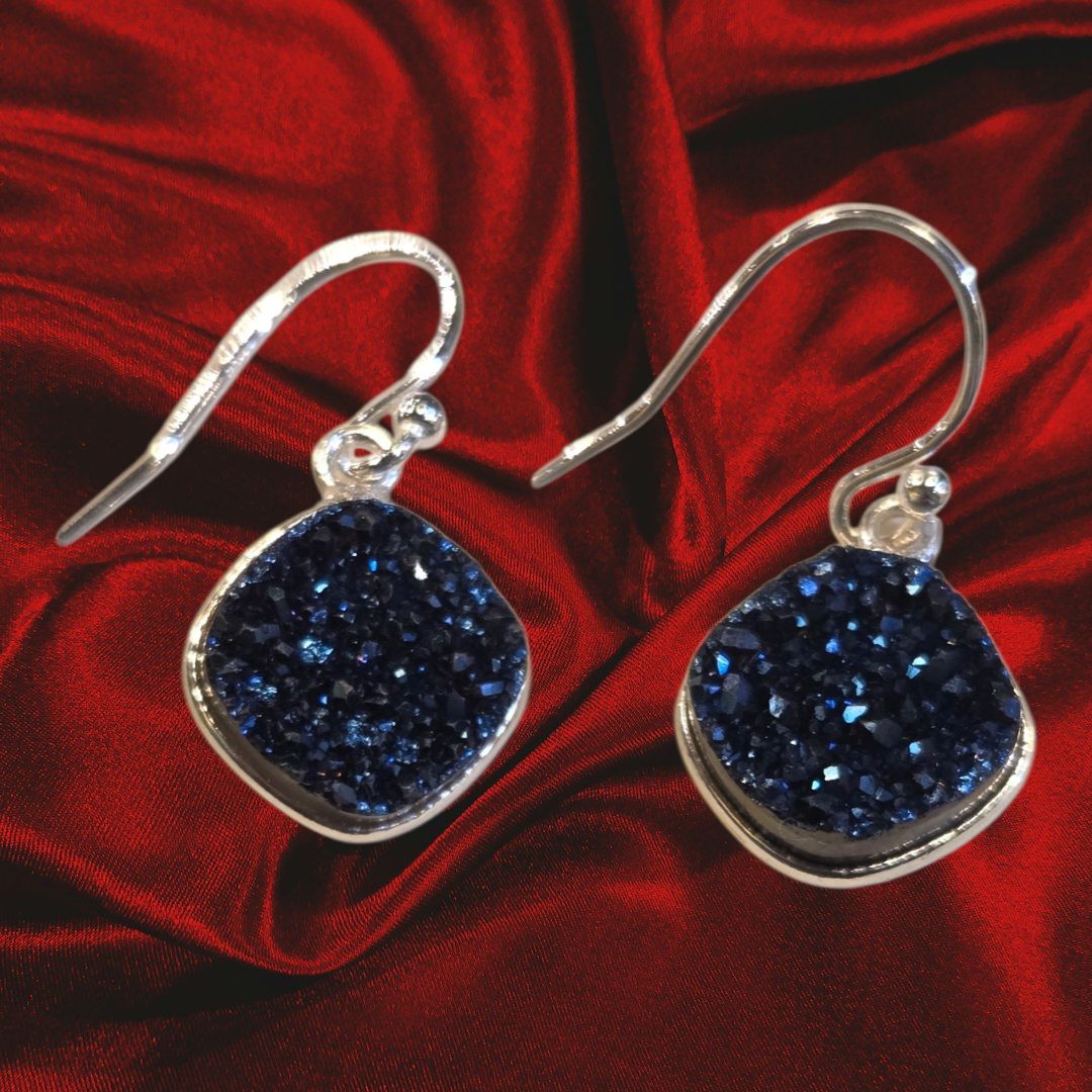 Trueworthy Earring Square Nazy Druzy