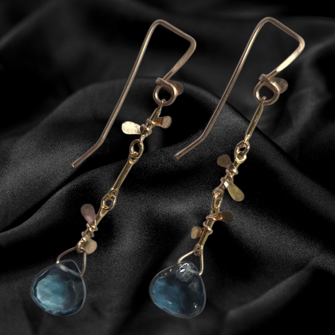 Zuzko Earrings "Sweet Pea" London Blue Topaz