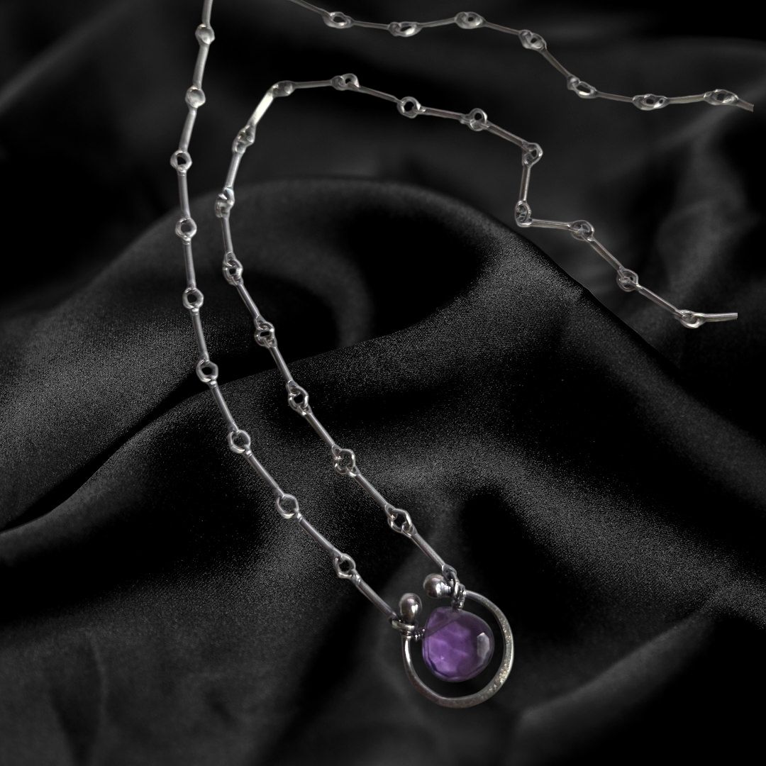 Zuzko Necklace Horseshoe Solo Amethyst