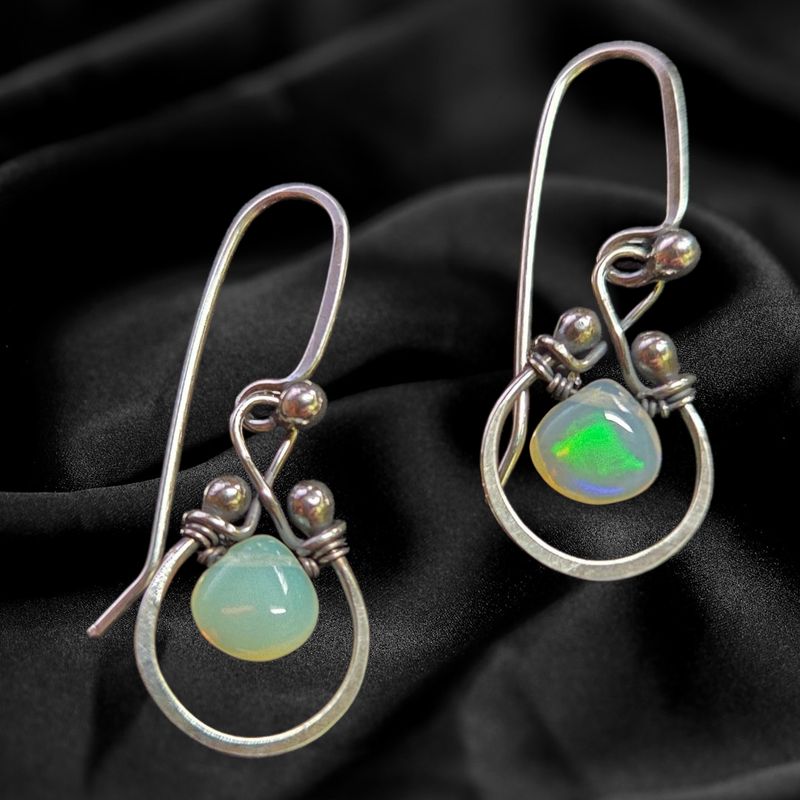 Zuzko Earrings Horseshoe Opal