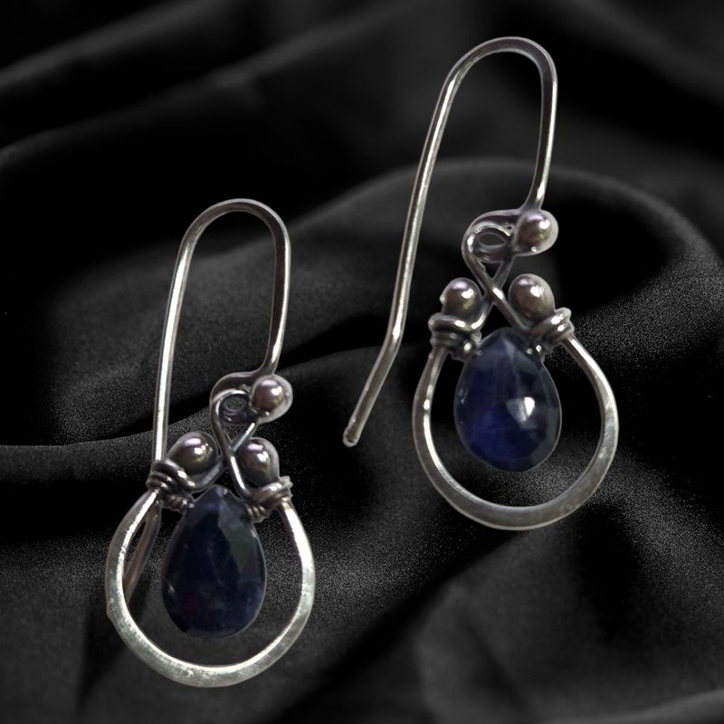 Zuzko Earrings Horseshoe Sapphire