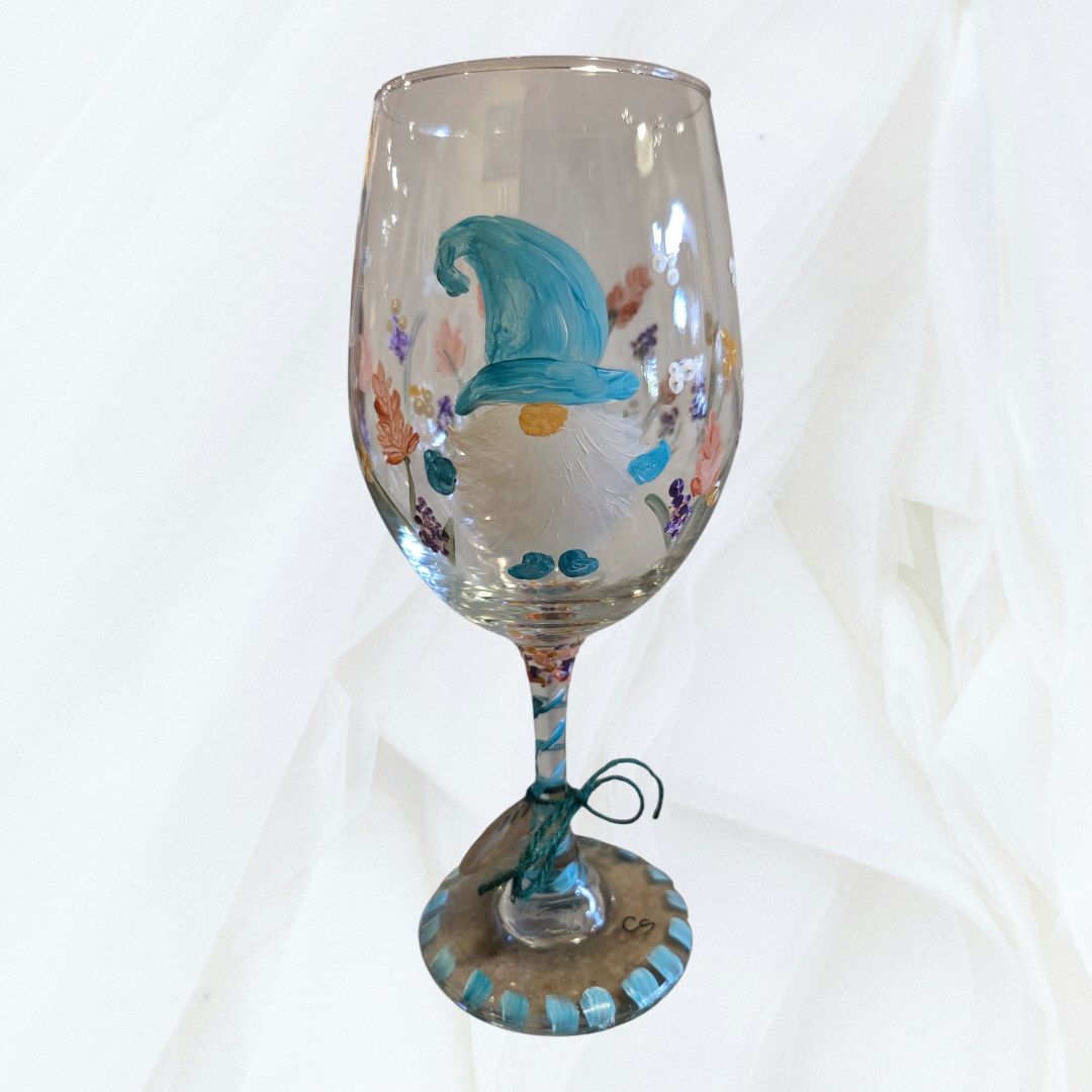 Snyder 20oz Aqua Spring Gnome Wine Glass