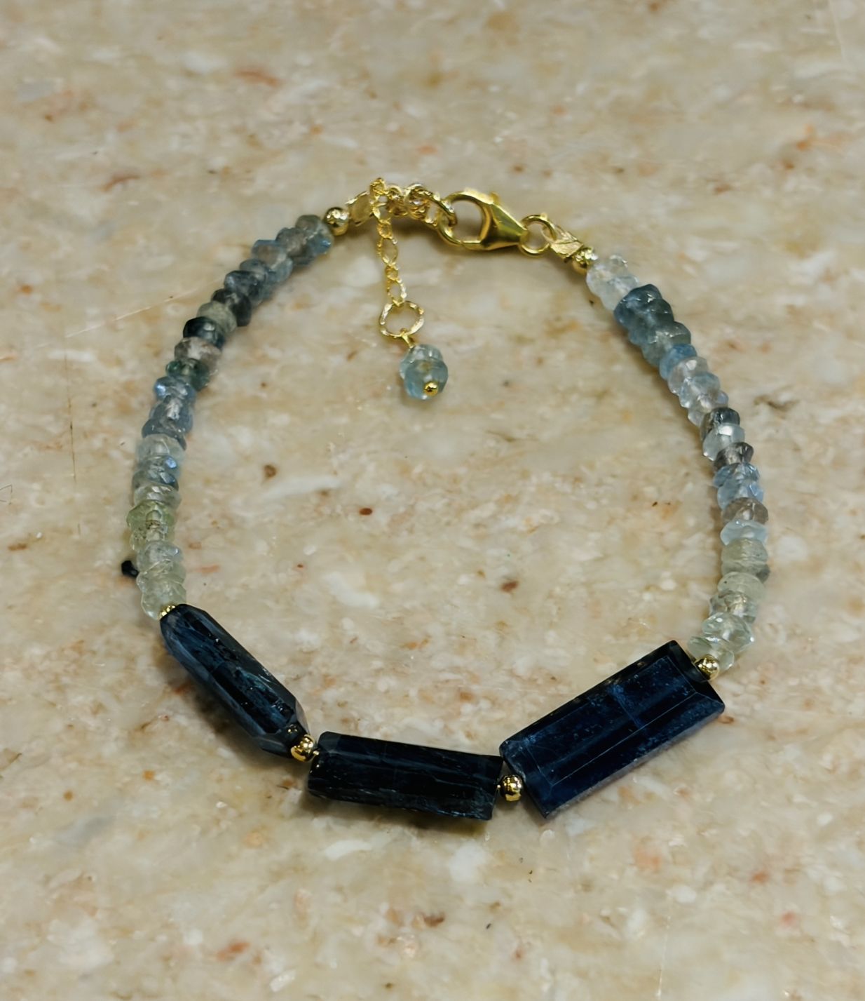 DT Kyanite with Moss Aquamarine
