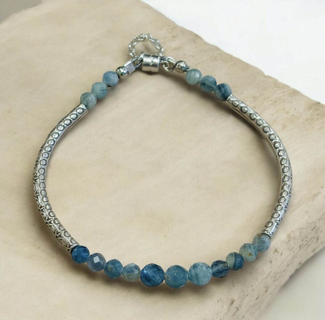 DT Bracelet Kyanite and Karen Hill Silver
