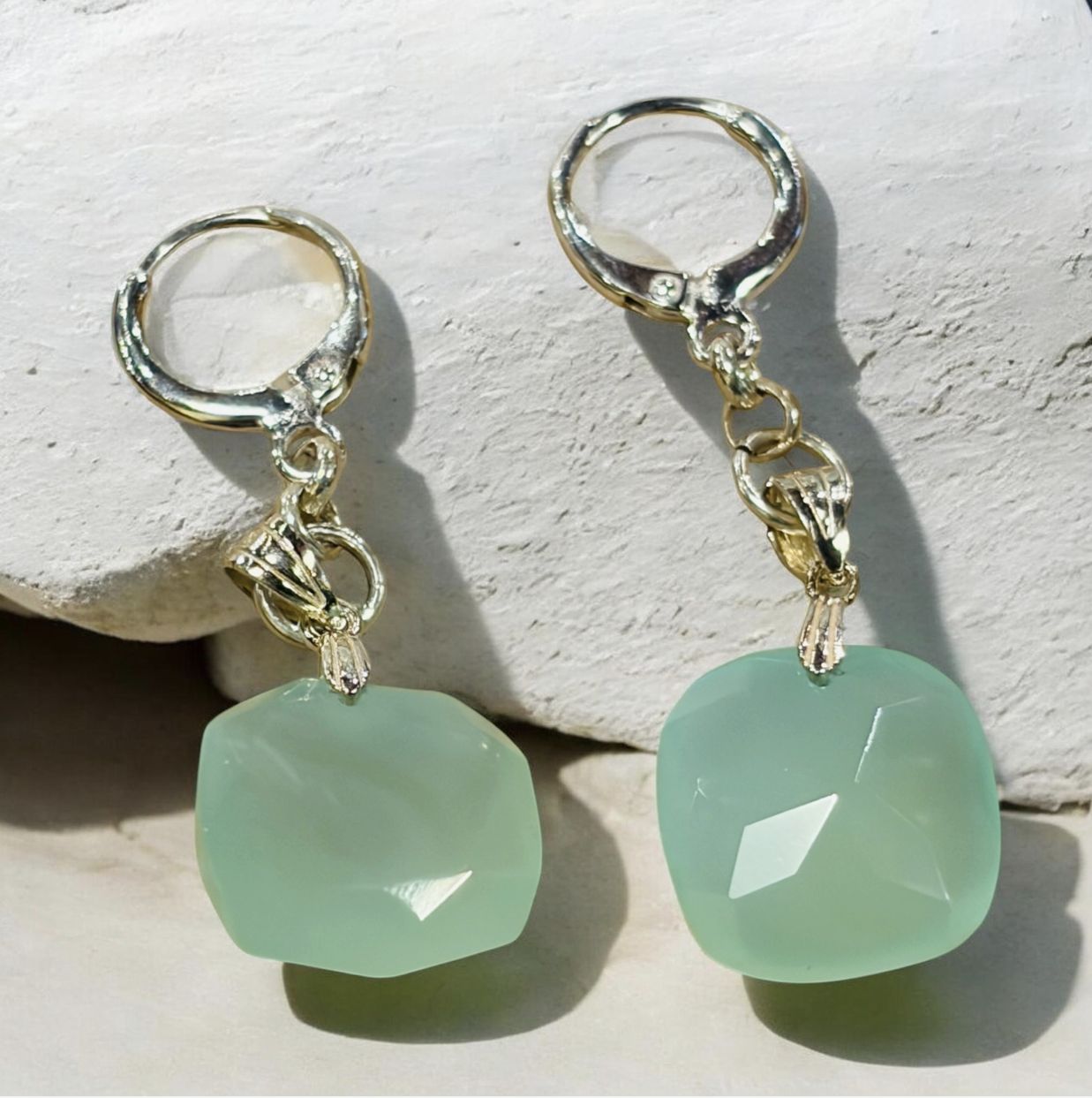 DT Earring Chalcedony