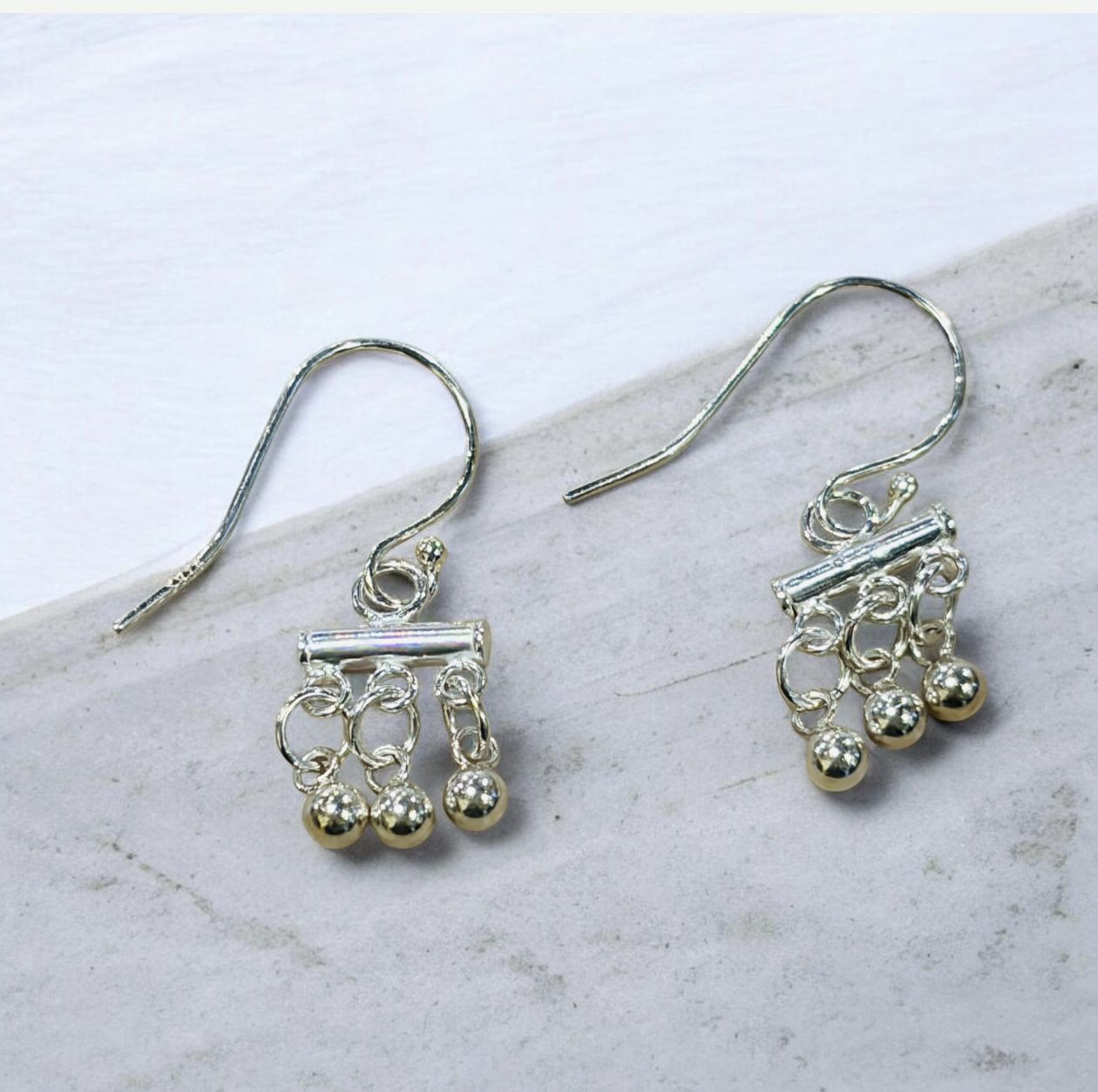 DT Earring Sterling Silver Chandeleier