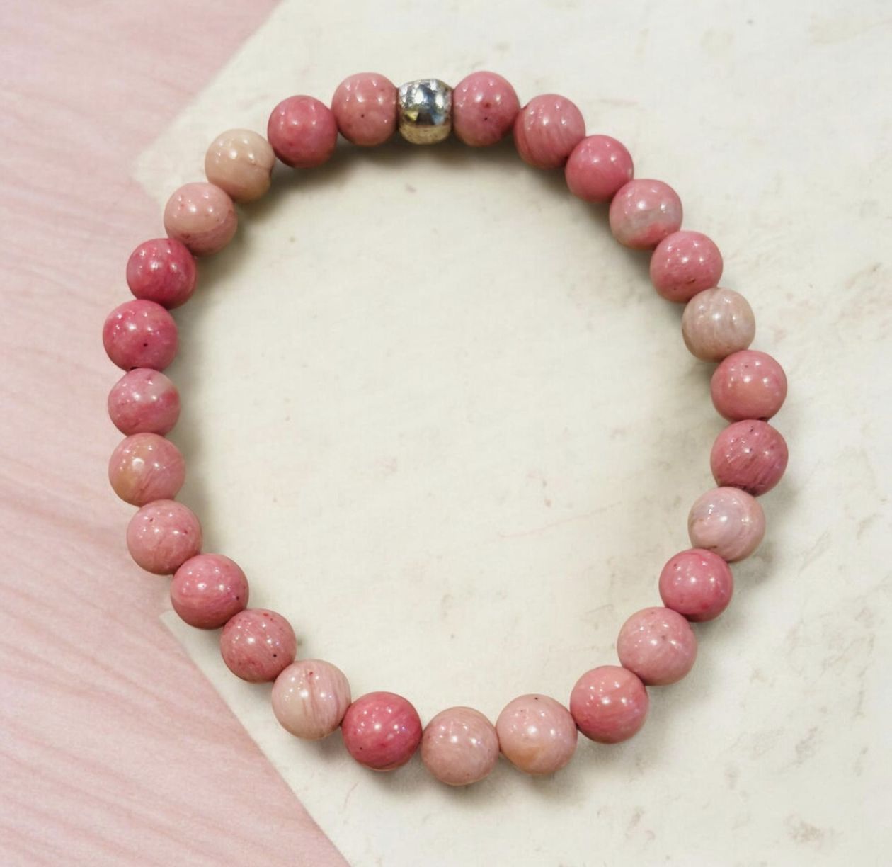 DT Jewels Stretch Bracelet Rhodonite