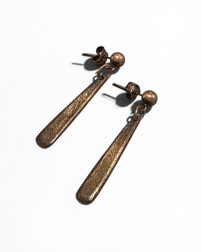 Nadeau Earring Copper Post with Dangle