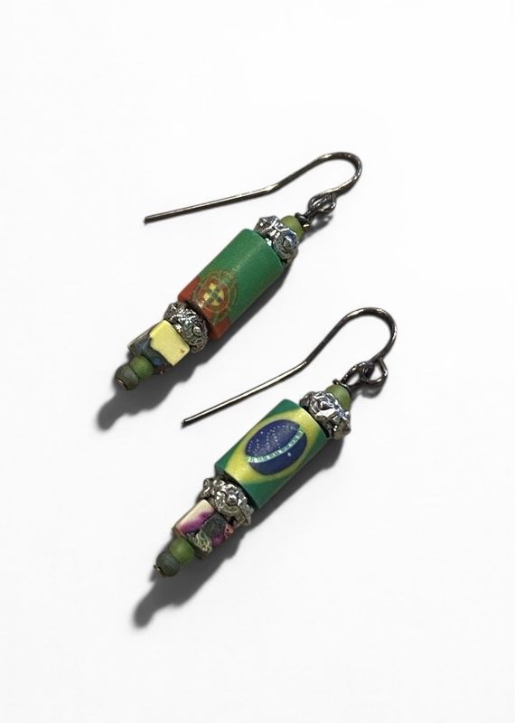 Nadeau Earring AquaTerra Jasper with African Clay