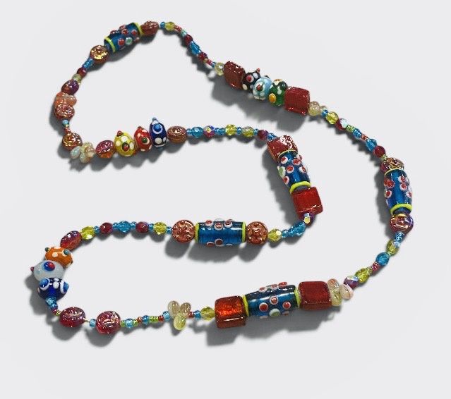 Nadeau Necklace Rainbow Glass and Crystal
