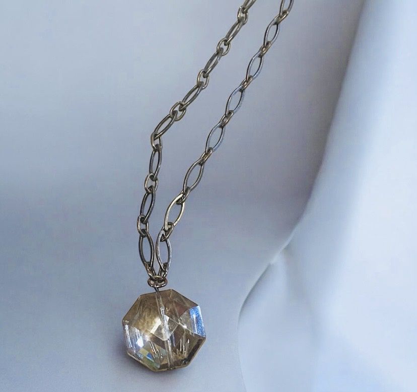 Nadeau Necklace Crystal on Chain