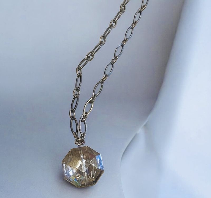 Nadeau Necklace Crystal on Chain