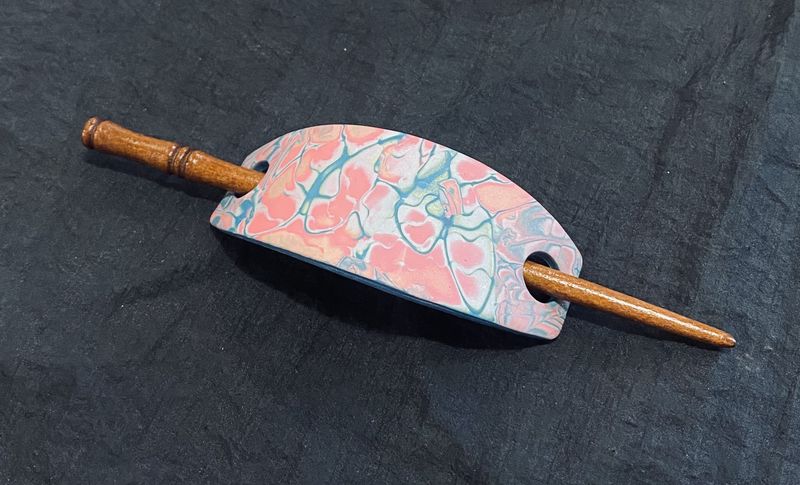 Most Pink and Blue Shimmer Hair Pin
