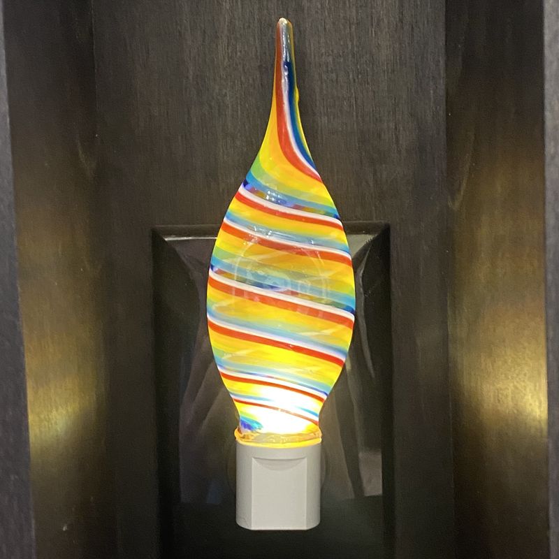 Probstein Glass Nightlight Flat Rainbow