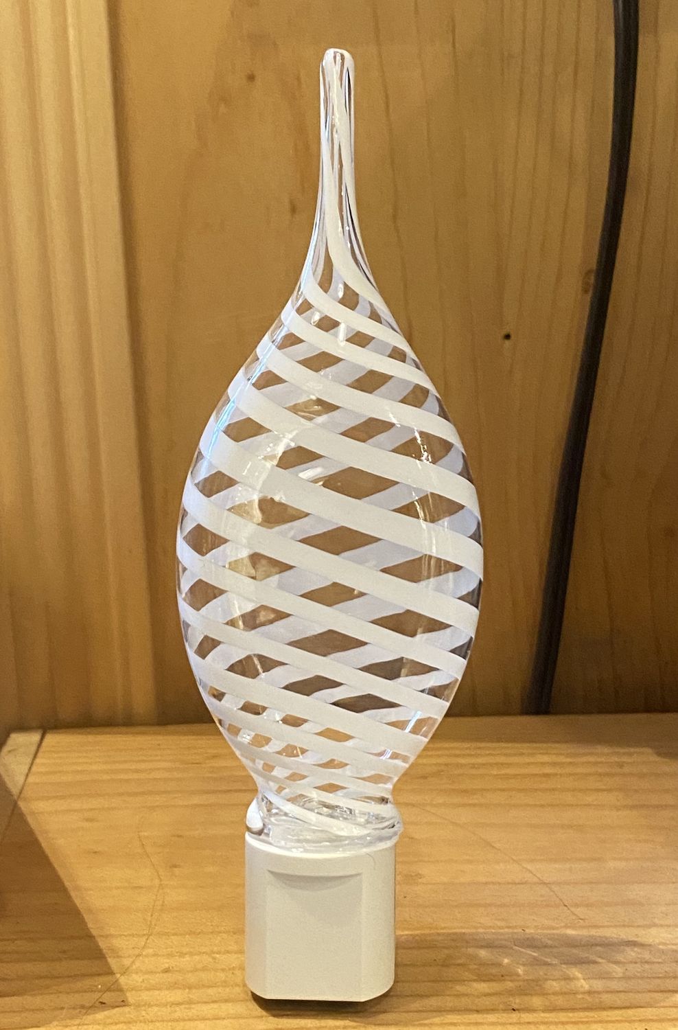 Probstein Glass Nightlight Flat White/Clear