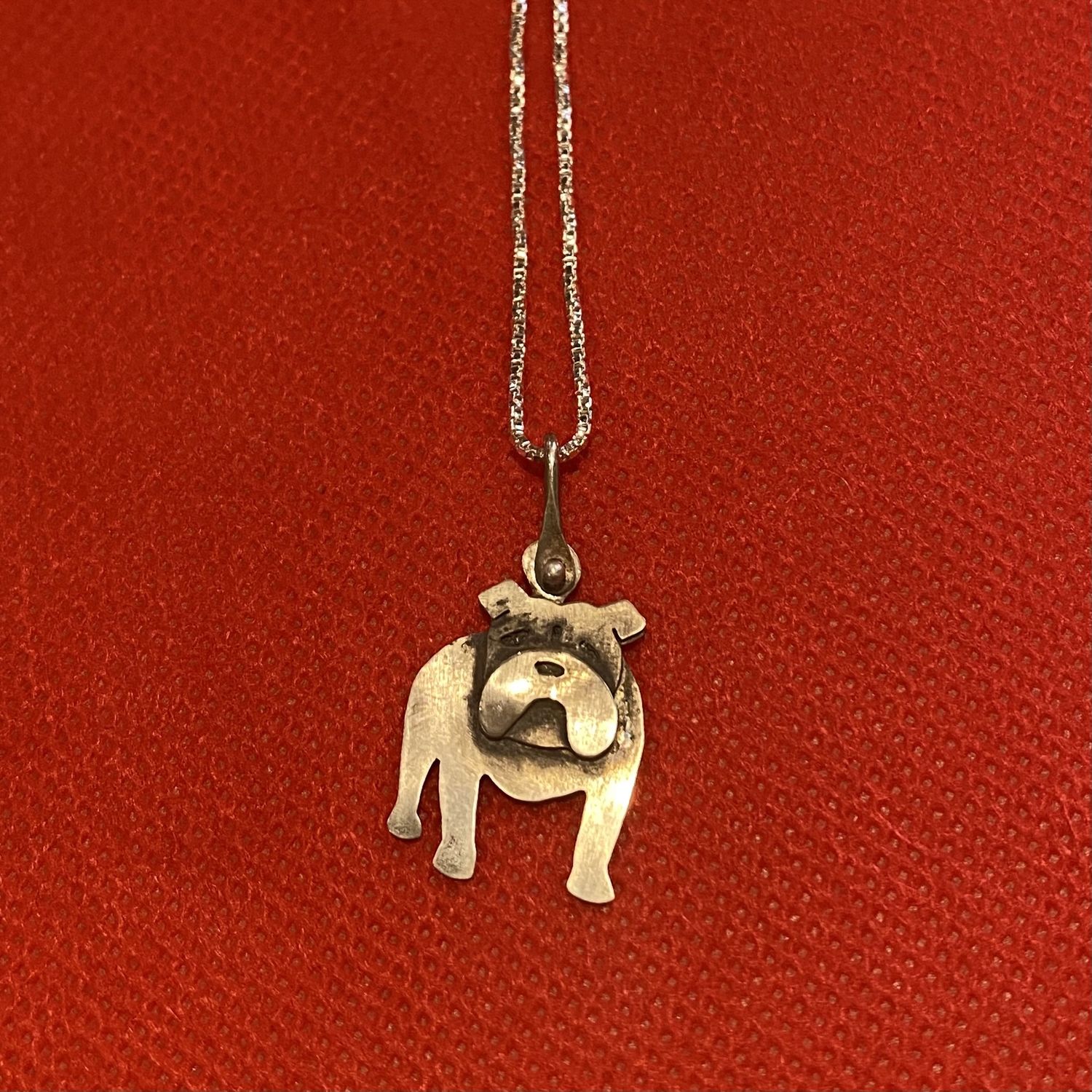 Gonzales Necklace Sterling Silver Bulldog