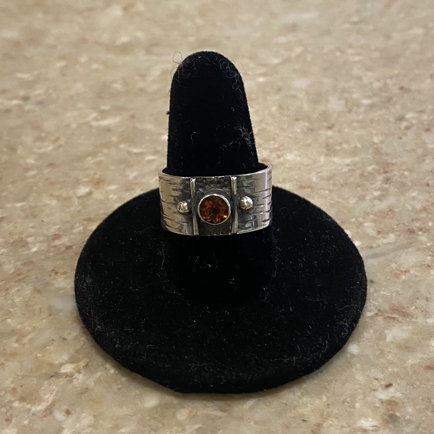 Gonzales Ring Orange Citrine