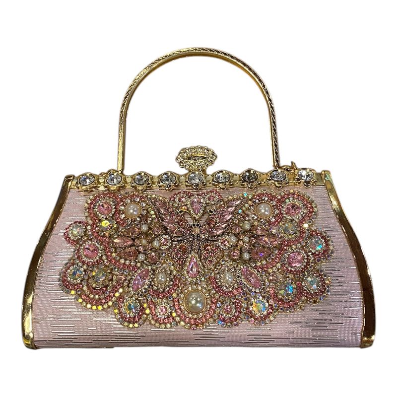 The Bling Lady Pink Crystal Butterfly Purse