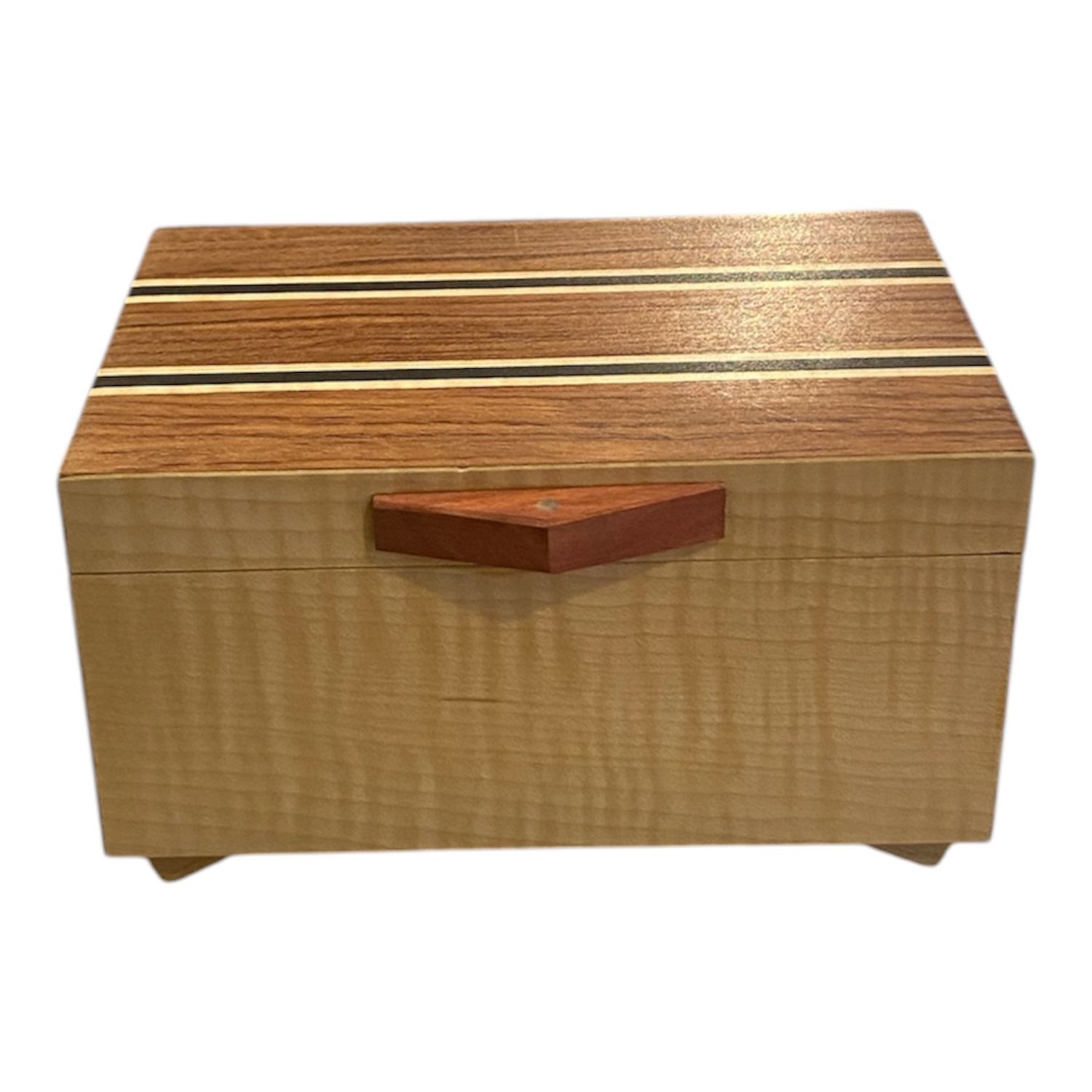 Cole Small Jewelry/Trinket Box Spanish Cedar, Ebony &amp; Figured Maple