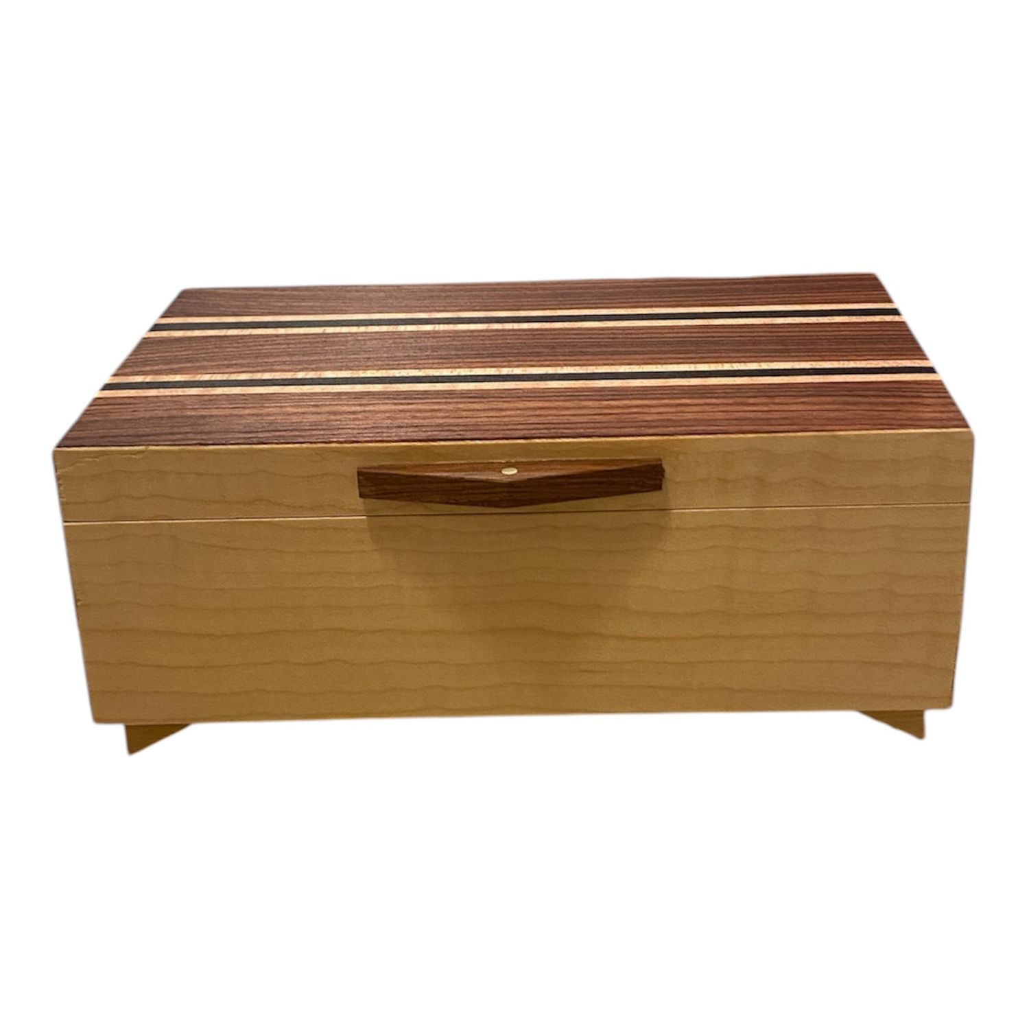 Cole Jewelry Box Kingwood, Gaboon Ebony &amp; Figured Maple
