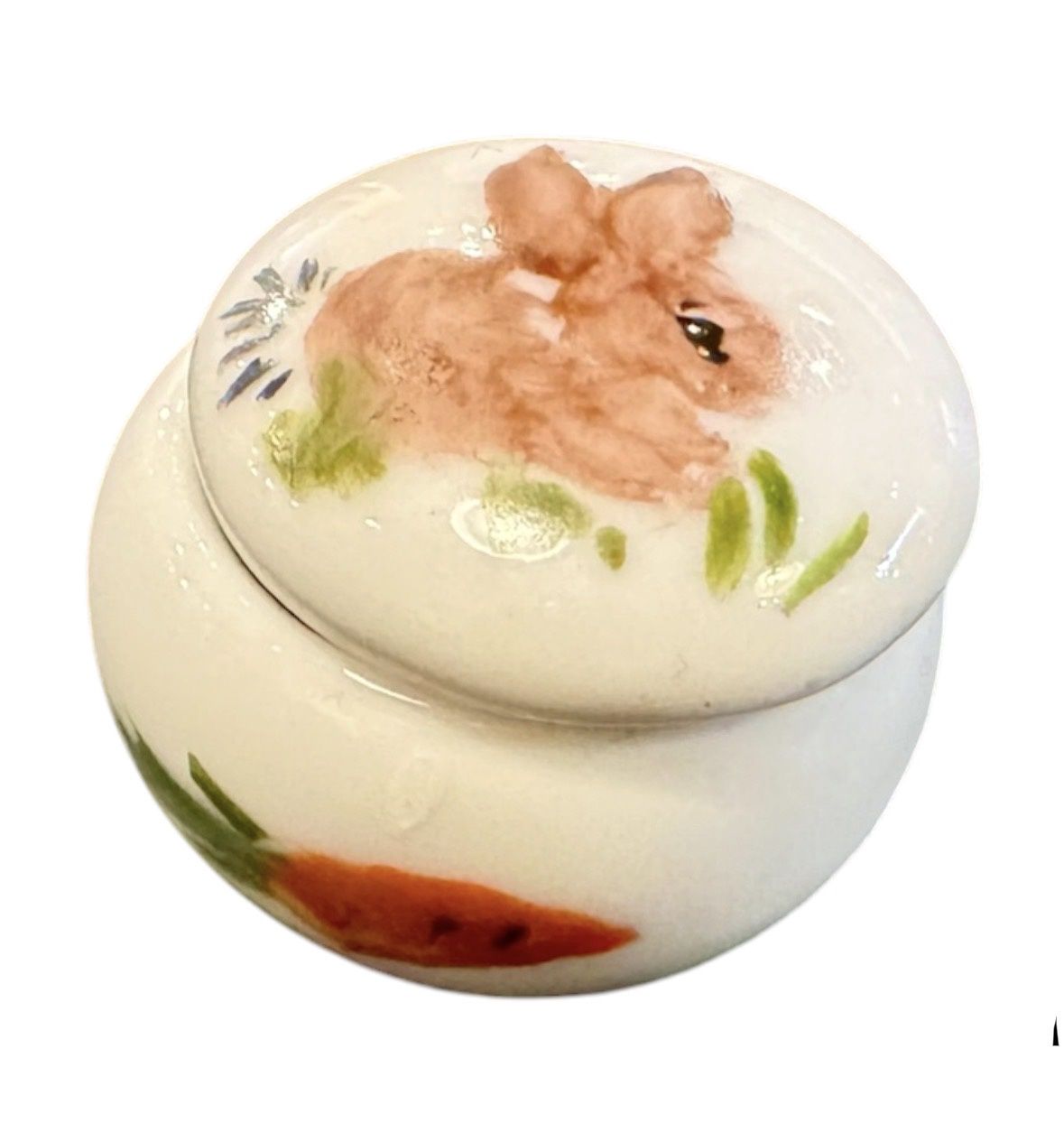 Ritz Porcelain Tooth Fairy Box w/ Bunny &amp; Carrot