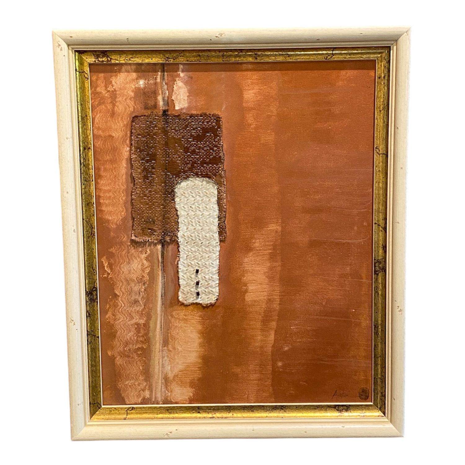Poetic Pigment Stitched in Pink