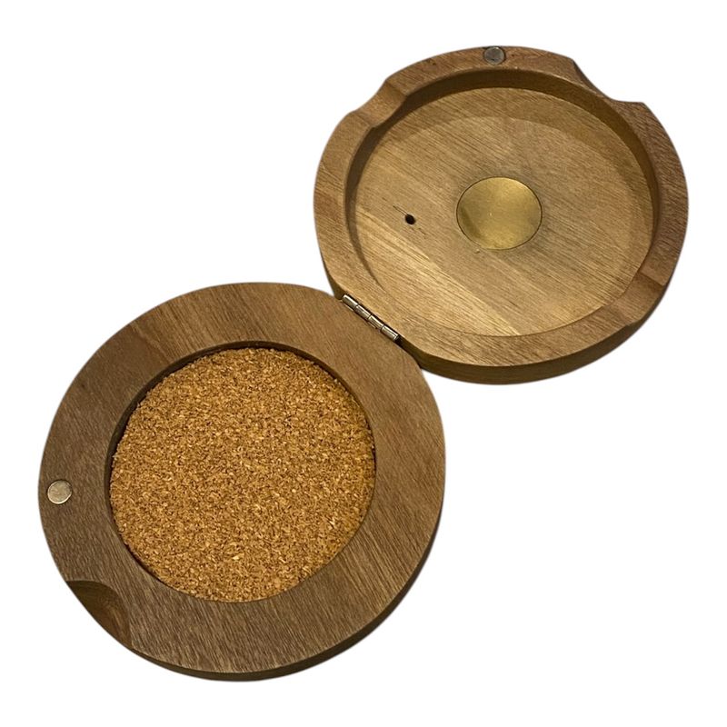 On The Edge Travel Cigar Ashtray Black Walnut