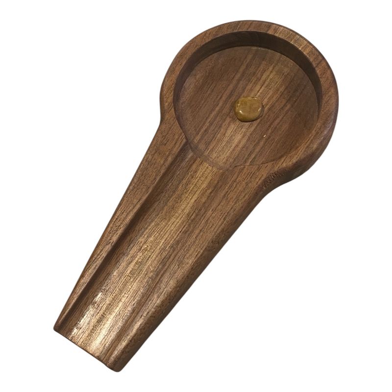 On The Edge Small Black Walnut Cigar Ashtray