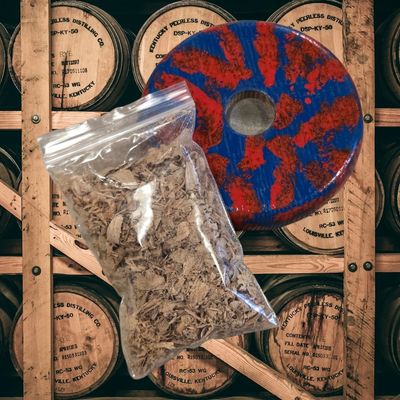 On The Edge Buffalo White Oak Whiskey/ Cocktail Smoker w/ Small Bag of Oak Chips