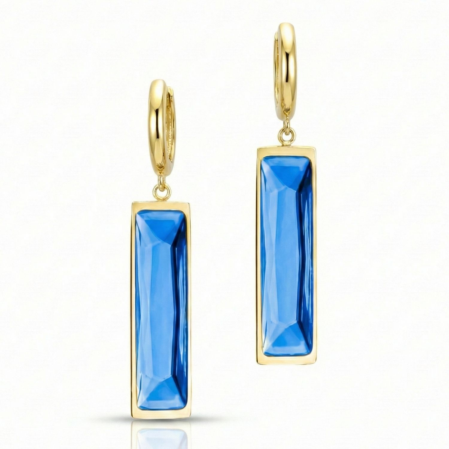 Leightworks Aurora Bar Earrings Blue