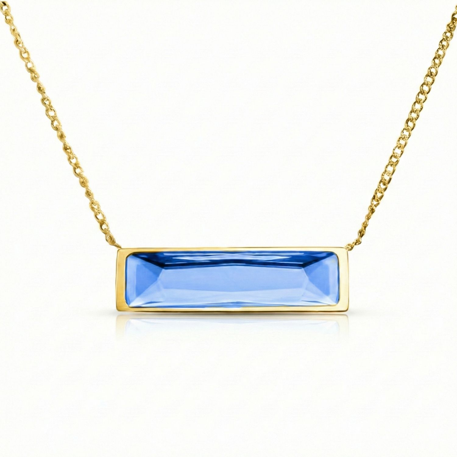 Leightworks Aurora Bar Necklace Blue
