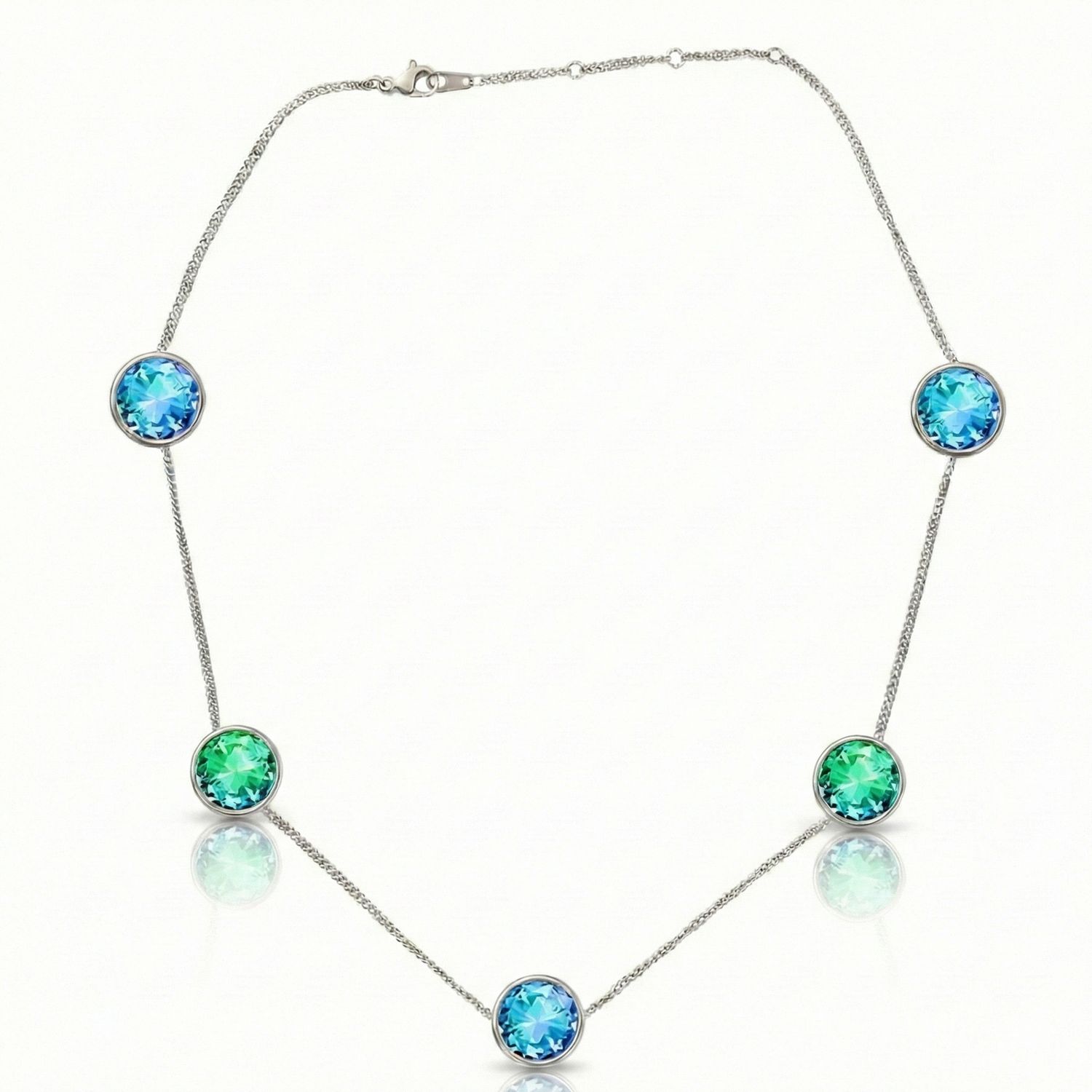 Leightworks Aurora Bubble Necklace Blue/Green