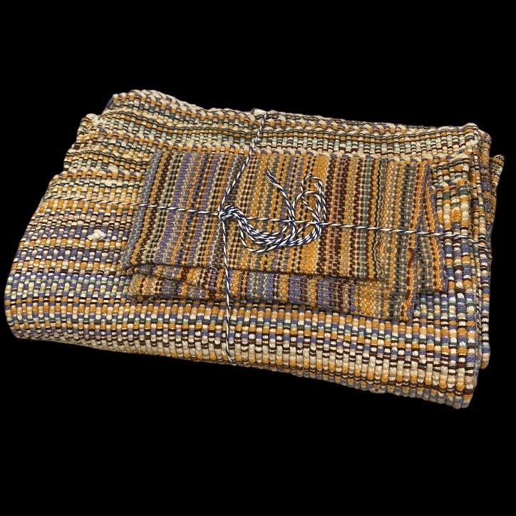 Ward Handwoven Cotton Placemat Set of 4 with Tea Towel