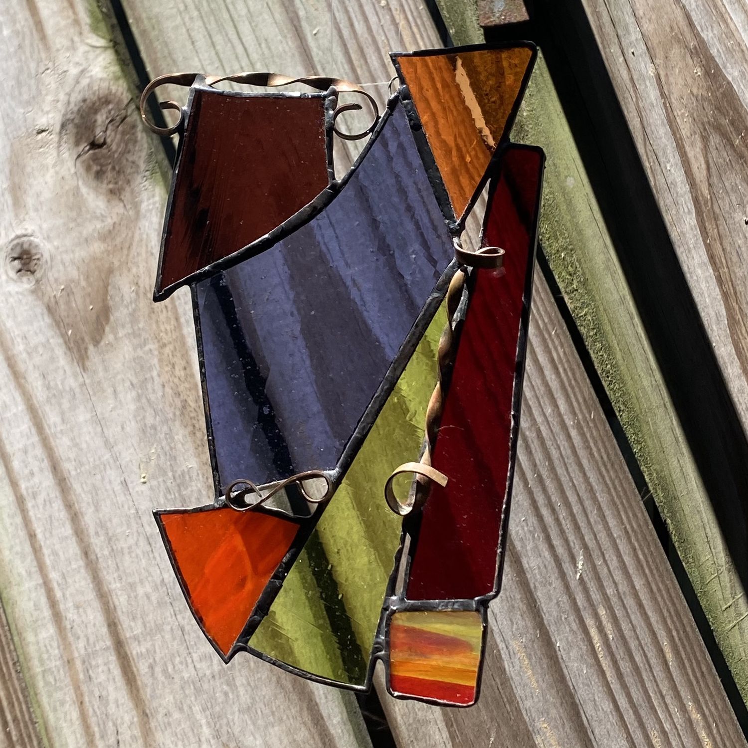 Yannie Multi-Color Abstract Window 1