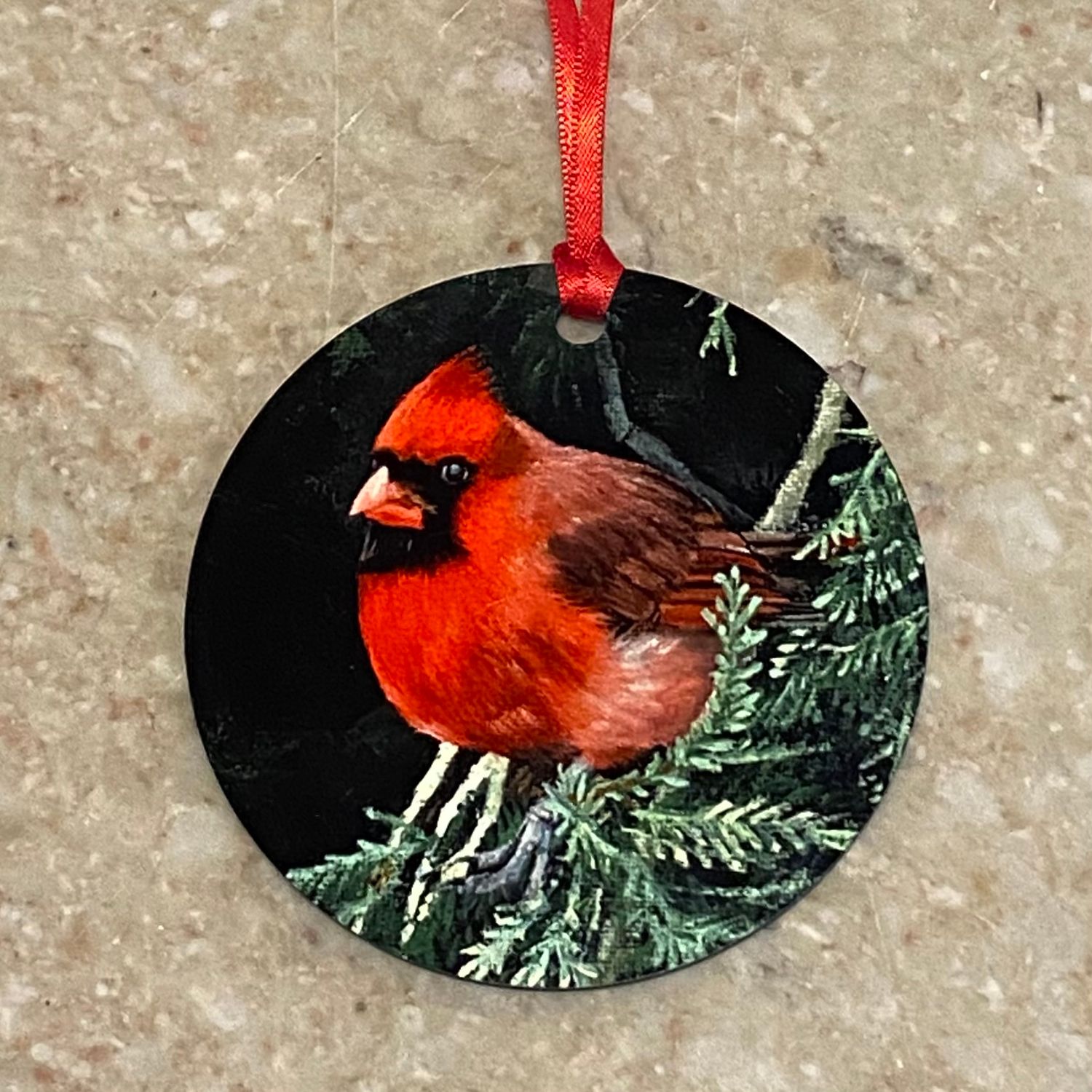 Finewood Ornament Cardinal