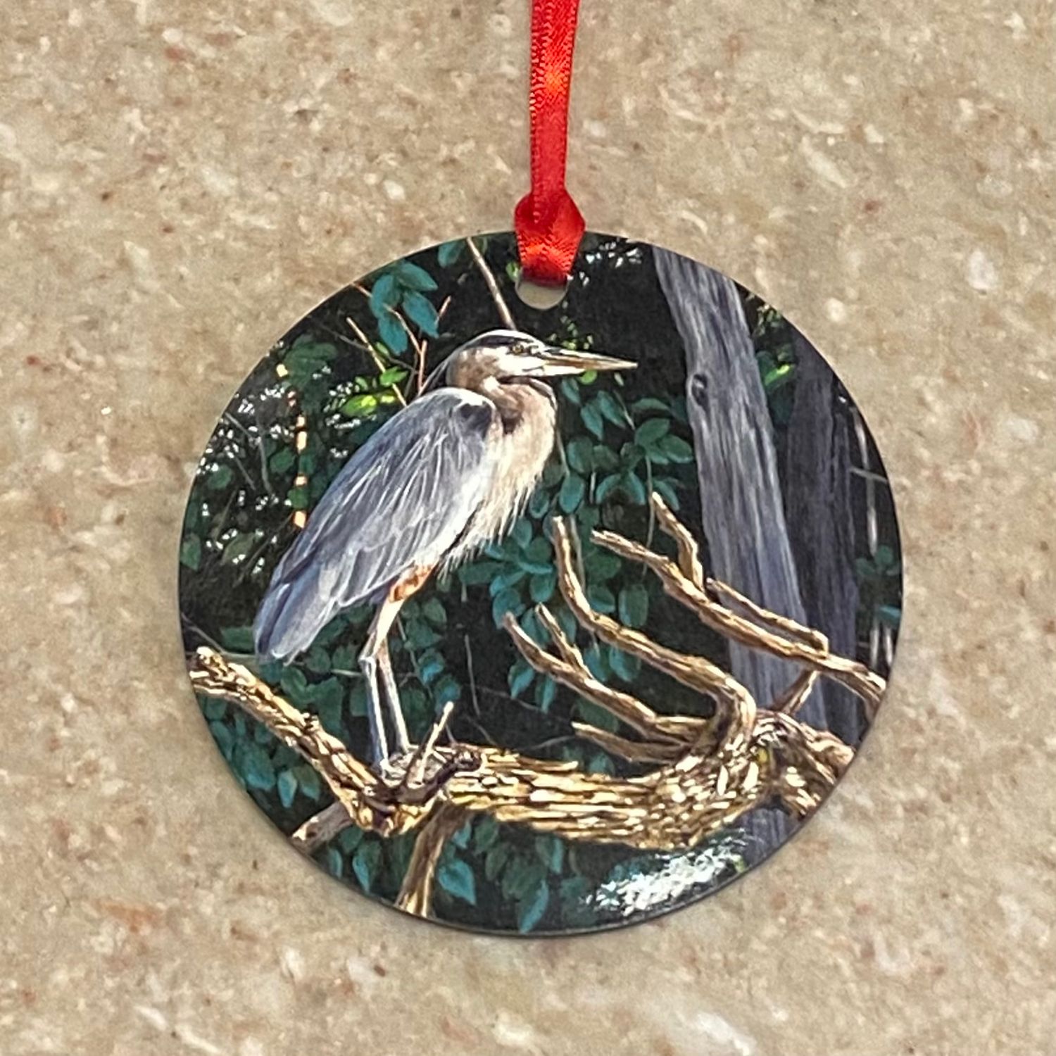 Finewood Ornament Crane