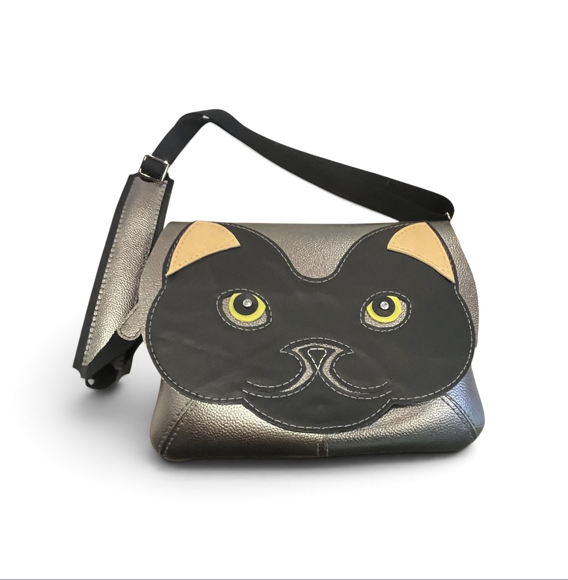 Penrod Leather Large Purse Cat